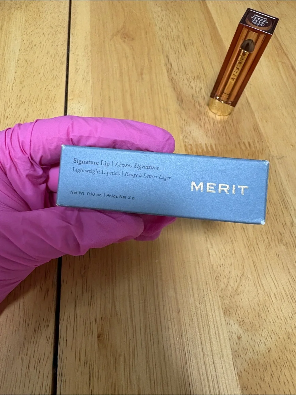 Merit ~ Signature Lip, Lightweight Lipstick in L’AVENUE, IMPERFECT, New in Box